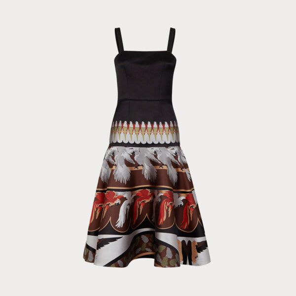 Multicolor silk dress