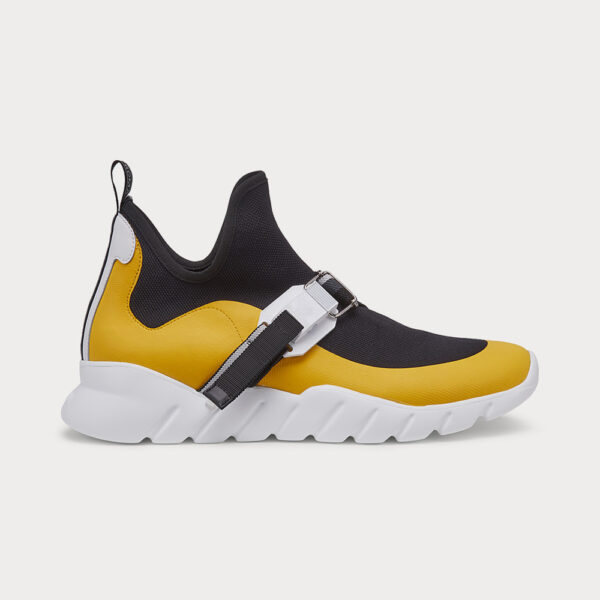 Black mesh high-tops