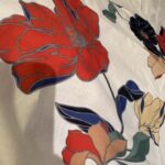 Red Flowers Fabric By The Yard