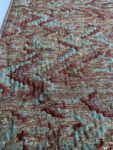 Embroidered Jacquard Brocade Fabric Chevron Design /55" Width