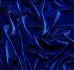 Royal Blue Stretch Velvet Fabric - Plush Apparel & Décor, 58/60" Wide