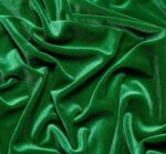 Emerald Green Stretch Velvet Fabric – Plush, Shiny, 58/60" Wide
