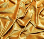 Mustard Gold Stretch Velvet Fabric – Plush Shiny Upholstery  Costume