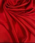 Scarlet Red Silky Stretch Satin Fabric - Shiny Charmeuse Spandex