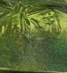 Green Holographic Spandex Fabric 4-Way Stretch, Dance Costume Fabric