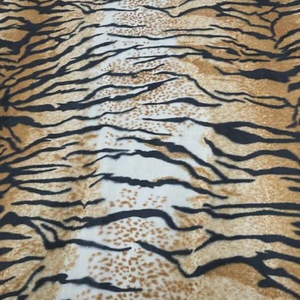 Tiger Print Shaggy Faux Fur Fabric  60" Wide, Cosplay Costume Material