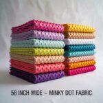 Minky Dot Fleece Fabric  58" Ultra-Soft Plush Minkee