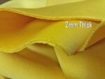 Yellow Neoprene Scuba Super Techno Fabric by the Yard – 2mm Thick, 60” Wide, Double Knit Stretch Fabric for Apparel, Crafts, Costumes