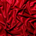 Red Stretch Velvet Fabric – Plush, Shiny, 58/60" Wide