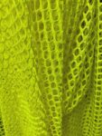 Neon Yellow Fishnet Fabric Stretch Mesh, Bold Open Knit - 58/60" Wide