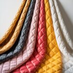 Pre-Quilted Polyester Fabric By The Yard  Insulated Stitch Design