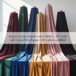 Luxury 4-Way Stretch Velvet Fabric - 58" Wide, Soft / Smooth