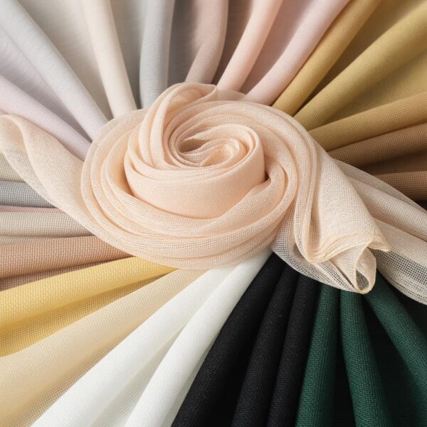 Micro Stretch Mesh Fabric by the Yard – Soft Flexible Sheer Material for Lingerie, Costumes, Dancewear & DIY Sewing – 60” Wide