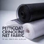 Petticoat Crinoline Net Fabric by the Yard – 56” Wide Stiff Mesh for Gowns, Underskirts, Costumes, Dancewear & Dress Structure