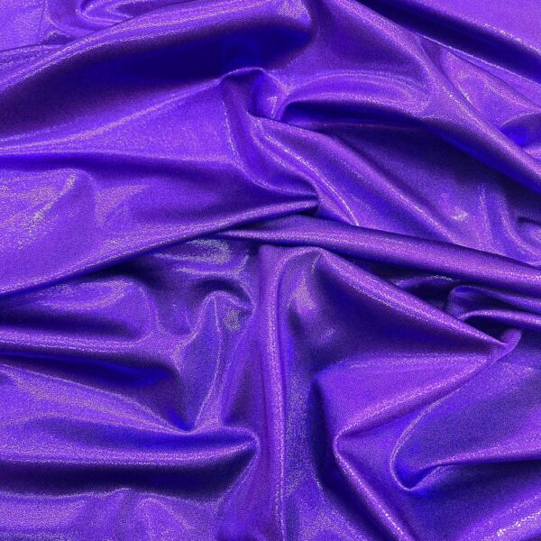 Purple Hologram Spandex Fabric – 4-Way Stretch, Dance  Costume Material