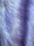 Lavender and White Shaggy Faux Fur Fabric  60" Wide, Cosplay and Crafts