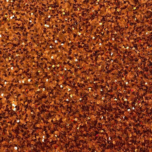Copper Sequin Stretch Velvet Fabric  Bronze Sparkly Material, 58/60" Wide