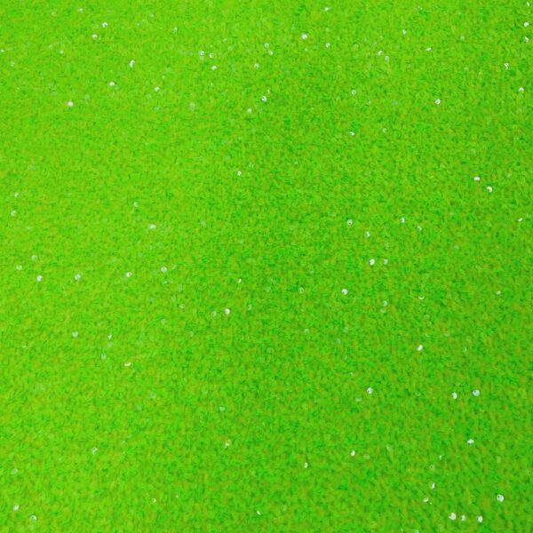Neon Green Sequin Velvet Fabric  Sparkle Lime, Dancewear