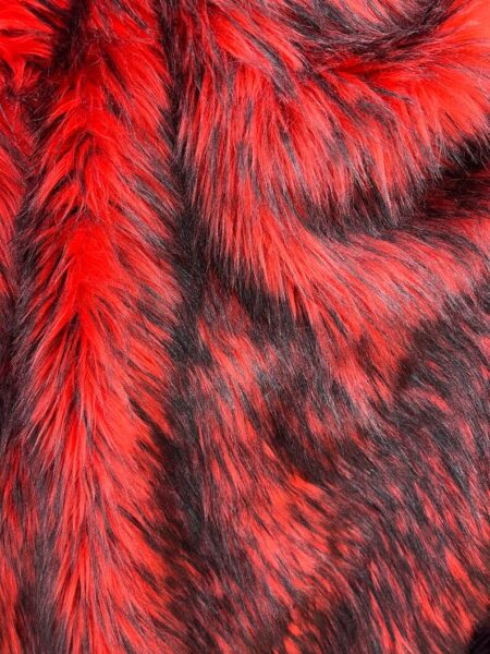 Red Husky Shag Faux Fur Fabric  60" Wide, Costume Cosplay