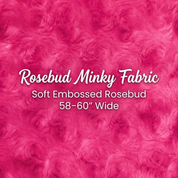 Rosebud Embossed Minky Fabric | Plush Blanket Material 58-60" Wide