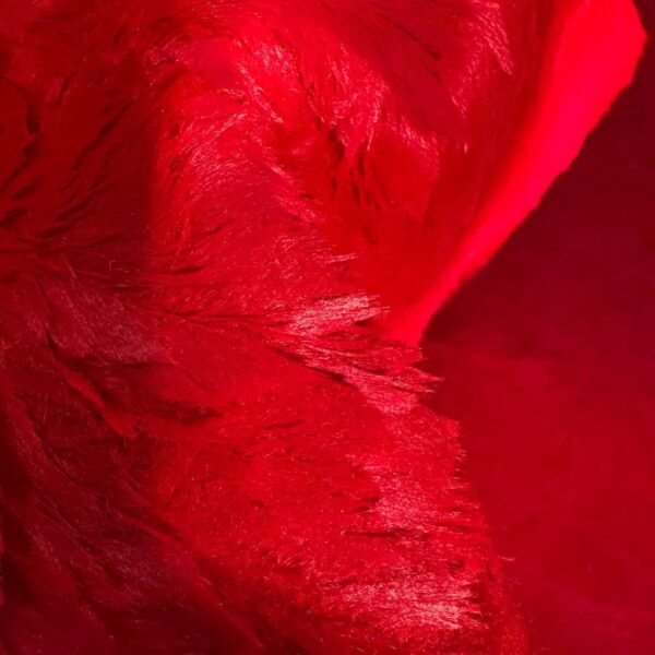 Red Shiny Vinyl Fabric, Metallic Fiber Effect Glossy Faux Leather Look, Upholstery By The Yard
