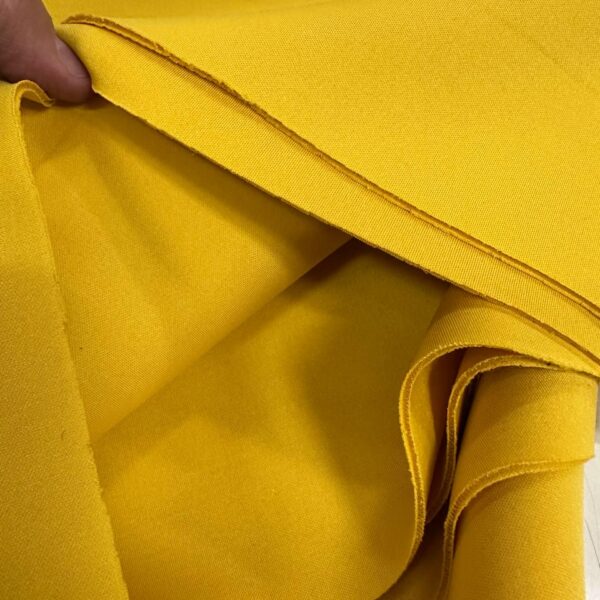 Mustard Yellow Scuba Neoprene Fabric 2-Way Stretch, By The Yard