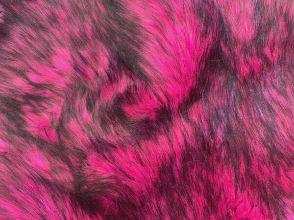 Hot Pink Faux Fur Fabric  Long Pile Cosplay Rave Material