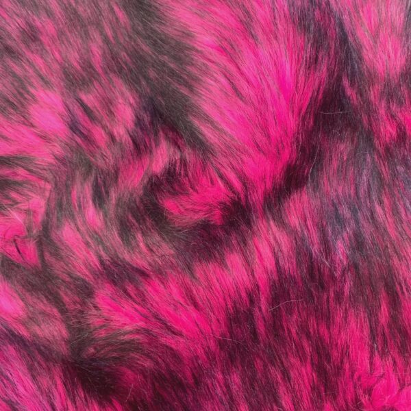 Hot Pink Faux Fur Fabric  Long Pile Cosplay Rave Material