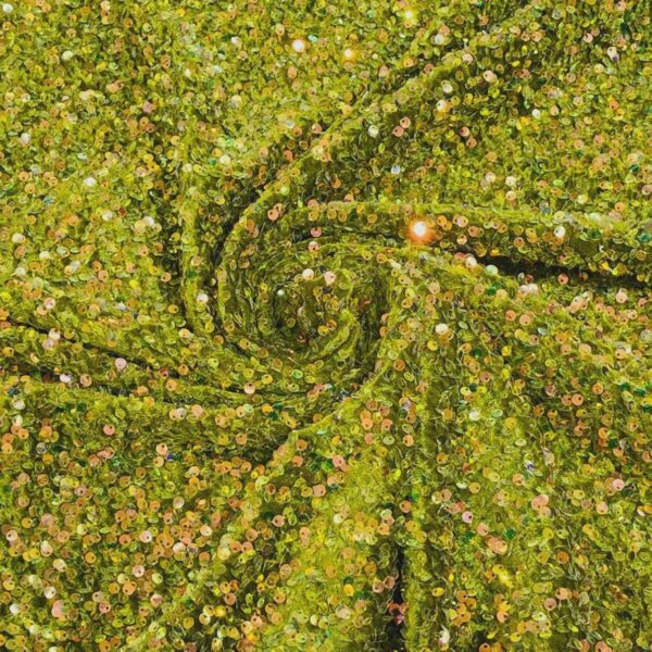 Green Sequin Velvet Fabric, Evening Gown Material Couture Design