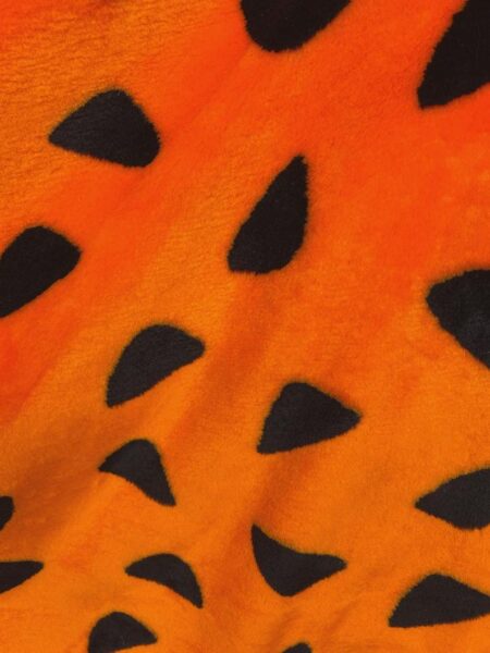 Orange Cheetah Print Faux Fur Fabric  Costume, Crafts