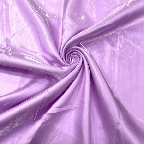 Lavender Liquid Satin Fabric by the Yard, Glossy Silky Satin 58 Inch Wide, Bridal Couture Fabric for Dresses, Gowns, Draping