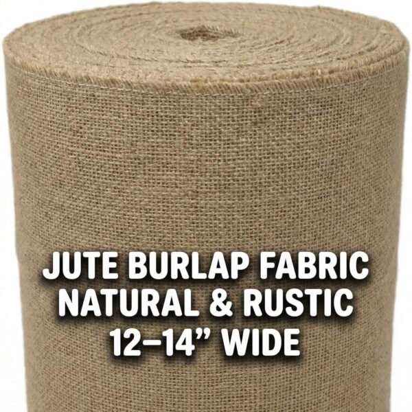 Natural Jute Burlap Fabric | Rustic Wedding / Craft Decor