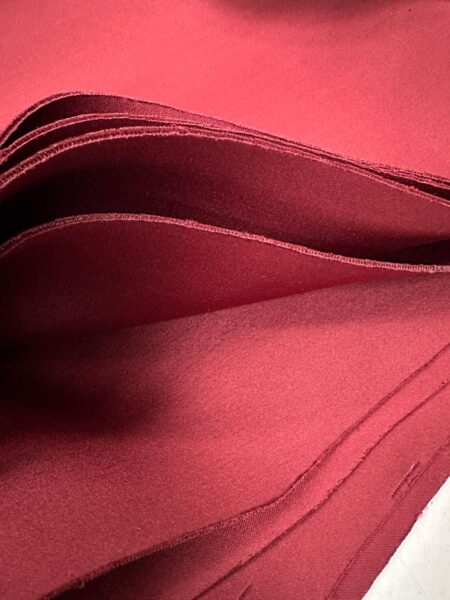 Wine Red Neoprene Fabric, Medium Weight Scuba Knit, 2-Way Stretch