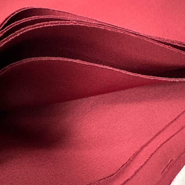 Wine Red Neoprene Fabric, Medium Weight Scuba Knit, 2-Way Stretch