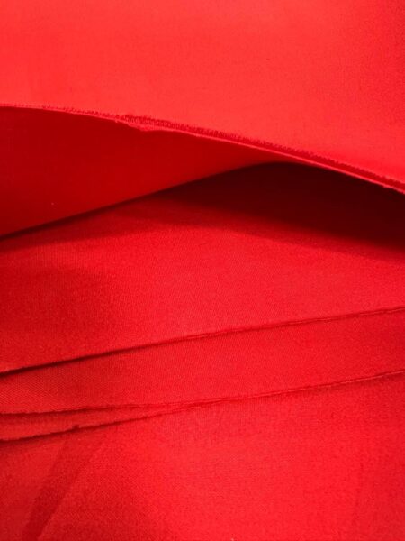 Bright Red Neoprene Fabric 2-Way Stretch, Scuba Knit, By The Yard