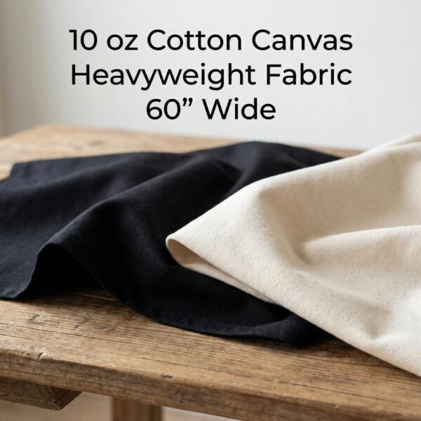 Heavyweight Cotton Canvas Fabric | 10 oz Natural, 60" Wide, Upholstery  Sewing