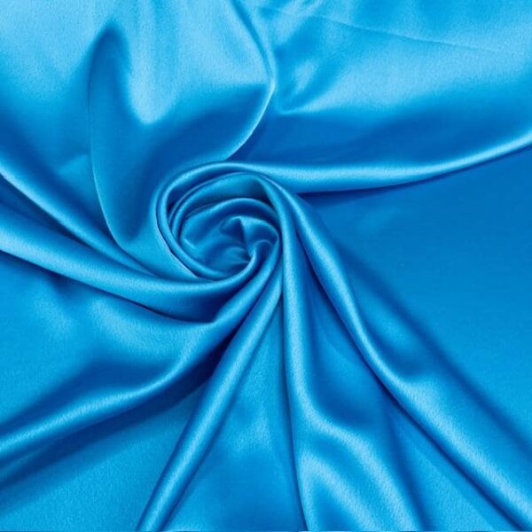 Turquoise Satin Fabric by Yard, 58" Silky Stretch Charmeuse Wedding Bridesmaid Dress Fabric, Aqua Teal Blue Green Material