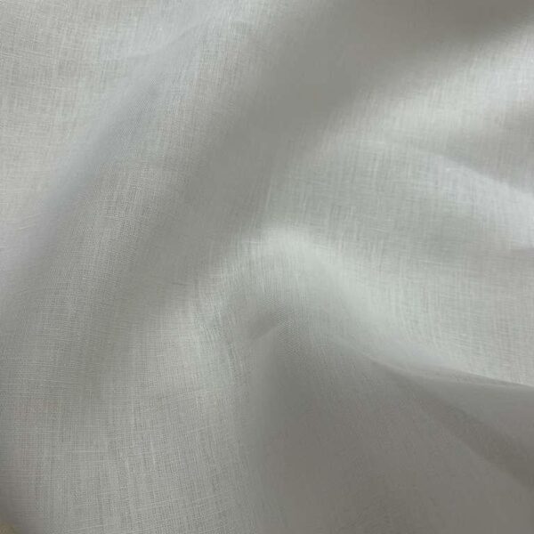 White Linen Fabric 100% Linen By The Yard, Natural Linen Fabric, Lightweight Breathable Fabric, Wedding Fabric, Dress Fabric, Apparel Linen
